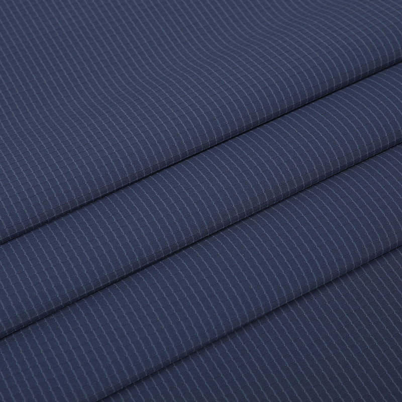 APJ1093 WARP Brocade Ammonia Small Check Jacquard T-Shirt Fabric